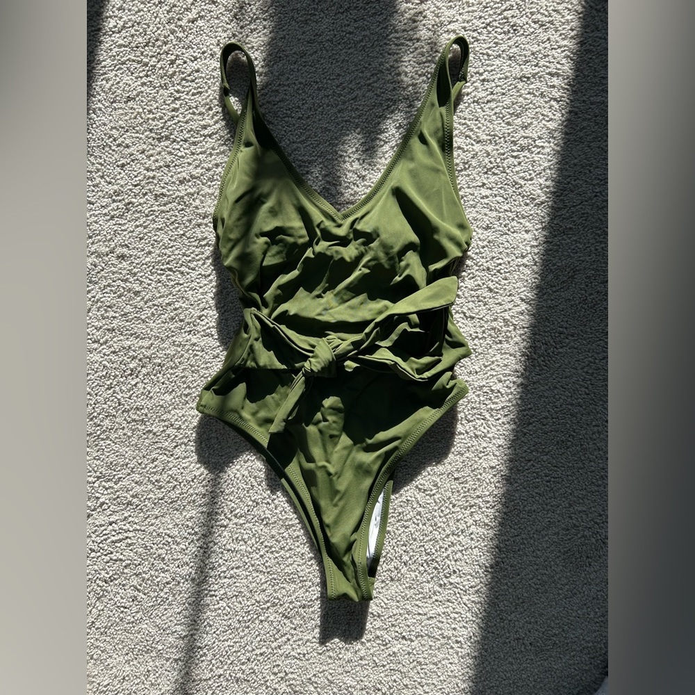 Forest green one-piece swim suit originally from target. I’ve worn this once.